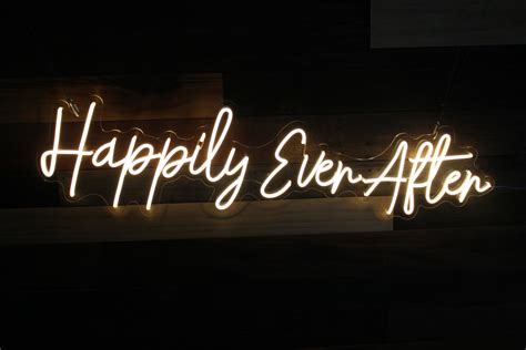 Happily Ever After Led Neon Light Sign Etsy