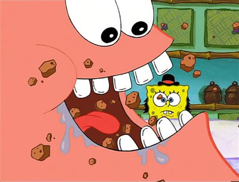 Image Close Up Of Patrick Eating Cookies In Grandmas Kissespng