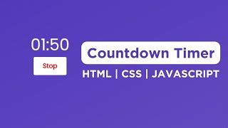 How To Make Countdown Timer Using HTML CSS AND JAVASCRIPT Doovi