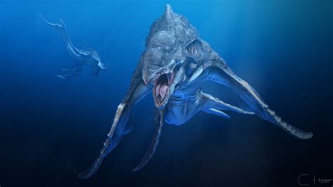 Artstation Deep Sea Creature Render B Ben Erdt Sea Creatures