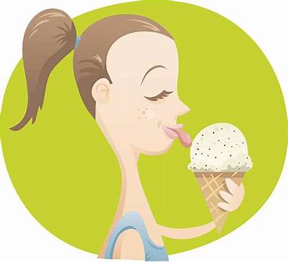 Lick Clip Cream Ice Illustrations Vector