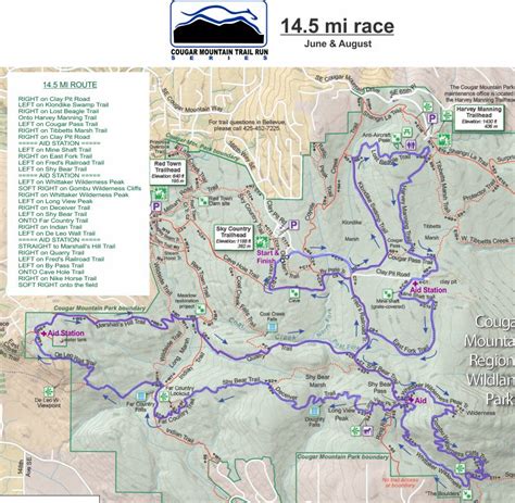 145 Mile Race Course Map