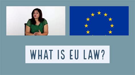 Introduction To Eu Law Youtube