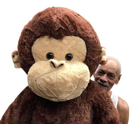Giant Stuffed Monkey Large 4 Foot Extra Soft Jumbo Plush Animal 48
