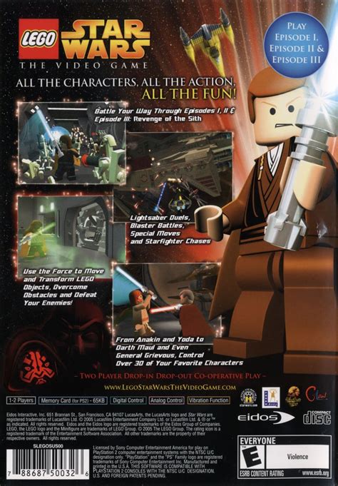 Lego Star Wars The Video Game 2005 Playstation 2 Box Cover Art