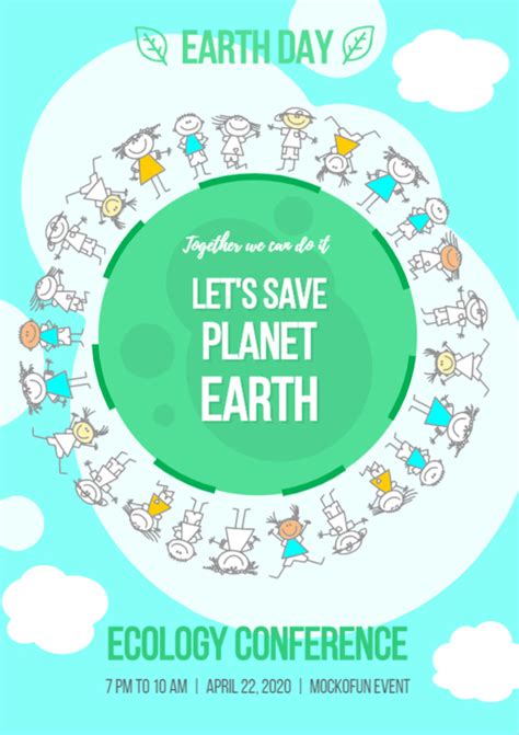 Save The Planet Poster Mockofun