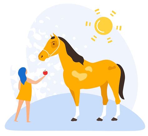Premium Vector Informational Flyer Love For Horses Cartoon Flat