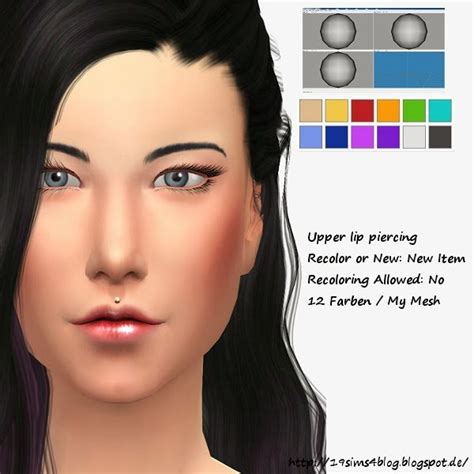 19 Sims 4 Blog Lip Piercing • Sims 4 Downloads