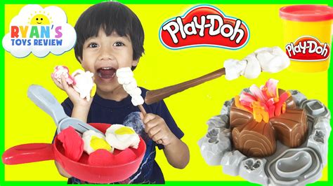 Ryan Plays Play Doh Campfire Picnic Playset Toys For Kids Youtube