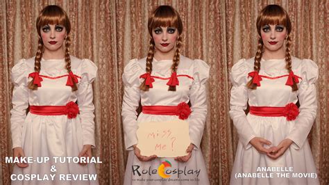 costume review and make up tutorial anabelle anabelle the movie from rolecosplay shiro ychigo