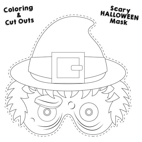 Halloween Coloring Cutouts