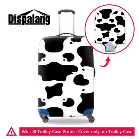 Personalized Cow Printed Luggage Protective Covers For Women Leopard