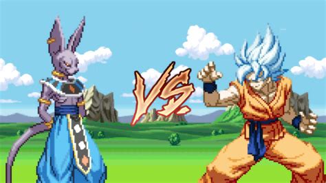 Goku ssjb damage sprites : SSJB Goku vs Bills | short sprite animation - YouTube