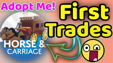 Trading Horse And Carriage In Adopt Me New Robux Vehicle Youtube