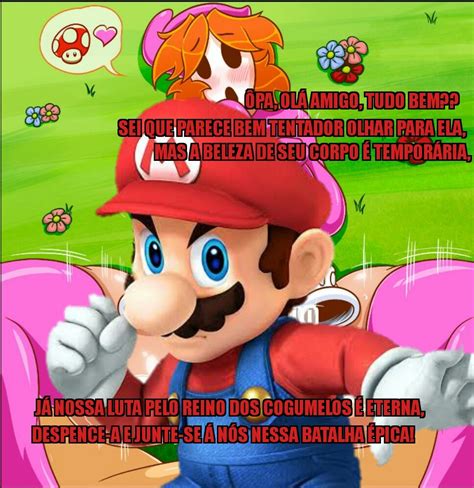 Mario Passando Na Sua Tela Para Te Fazer Um Convite Meme By Coelho