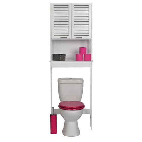 The slim profile provides extra storage while saving plenty of bathroom space. Evideco Over The Toilet Space Saver Cabinet Bathroom ...