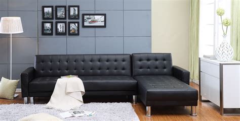 Marsden Sectional Sleeper Sofa In Black Sofa Bed With Storage