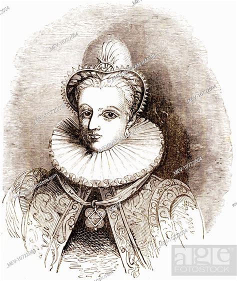 Anne Of Denmark Queen Consort And Wife Of James I Stock Photo