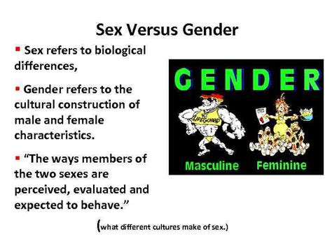 Gender And Language Sex Versus Gender