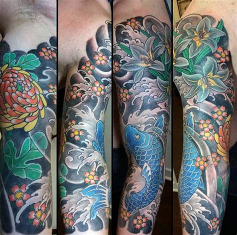 60 Japanese Wave Tattoo Designs For Men Oceanic Ink Ideas