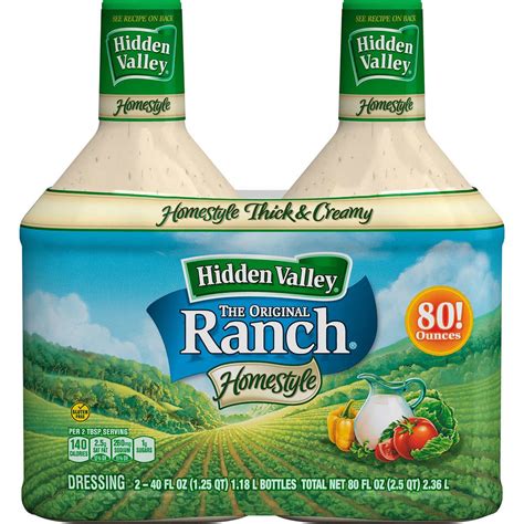 Now my son is obsessed with this stuff. Hidden Valley Original Ranch Dressing, 40 fl oz, 2-count ...