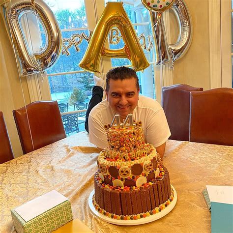 buddy valastro celebrates his 44th birthday with an amazing reese s cake made by wife lisa