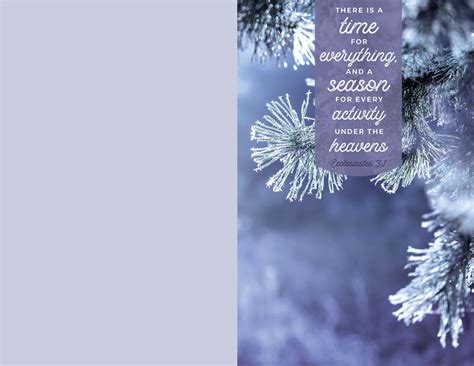 Seasons Time Winter Bulletin Church Bulletins Outreach Marketing