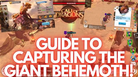 Call Of Dragons The Giant Behemoth Guide Preparation Strategy