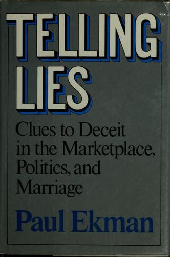 Telling Lies By Paul Ekman Open Library