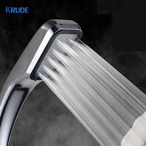 Bathroom 300 Holes Handheld Shower Head Water Saving Abs Rainfall Shower Head High Pressure