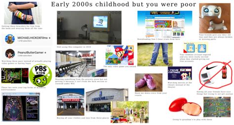 Early 2000s Childhood But You Were Poor Starterpack Rstarterpacks