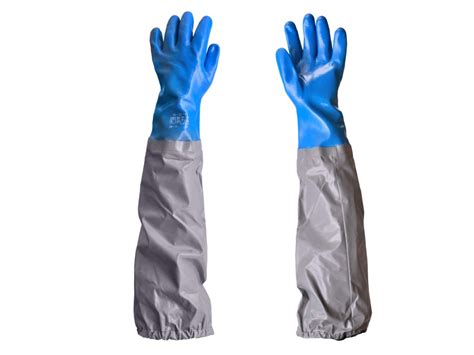 Frogwear® Shoulder Length Triple Coated Pvc Chemical Resistant Gloves Ph