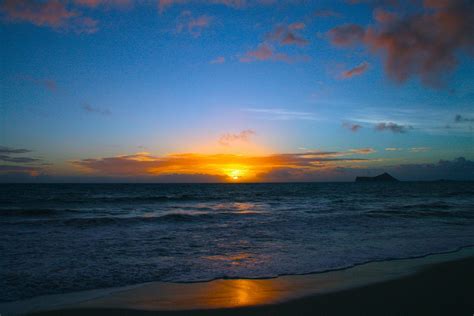 Free Photo Sunrise Hawaii Ocean Sea Free Image On Pixabay 948898