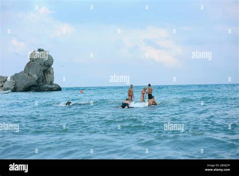 People Swimming Alushta Beach Crimea Hi Res Stock Photography And