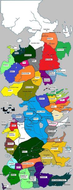 Current Political Map Of Westeros Game Of Thrones Drawings Westeros