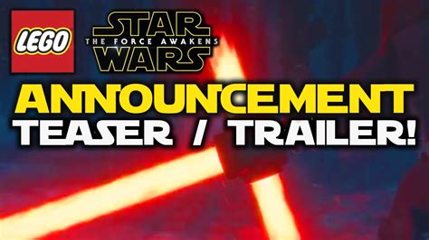 Lego Star Wars The Force Awakens Game Announcement Teaser Trailer