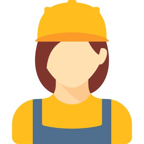 Occupation Builder People Woman Avatar Worker Job Profession Icon