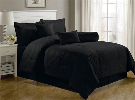 Black Bedding Sets And More In 2020 Black Bed Set Black Comforter