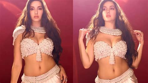Nora Fatehi Stuns Fans As She Drops Pictures In A Deep Neck Bralette Hindi Movie News