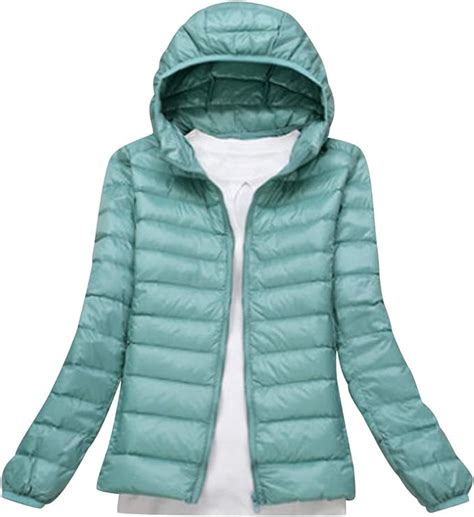 Lightweight Down Jacket Women With Hood Womens Down Coats Womens Ultra