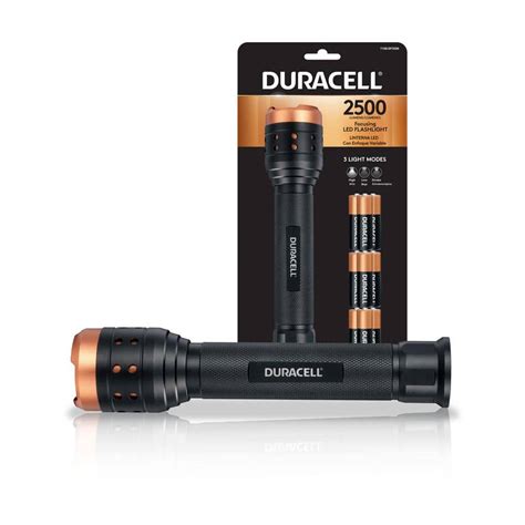 Duracell 2500 Lumen Focusing Led Flashlight 3 Modes With Batteries 7159