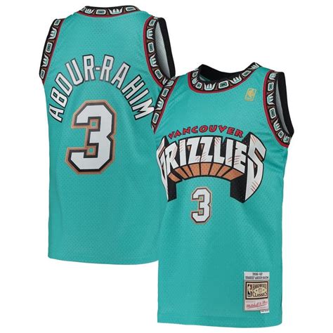 Mitchell And Ness Shareef Abdur Rahim Turquoise Vancouver Grizzlies