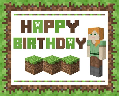 Get it as soon as wed, mar 24. Minecraft Themed Party Ideas with Printables - Lifestyle ...