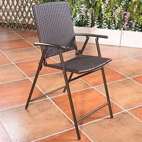 Black rattan garden chairs ukzn emails. Giantex Folding Wicker Rattan Bar Chairs Tall Stool