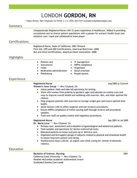 Use This Professional Registered Nurse Resume Sample To Create Your Own
