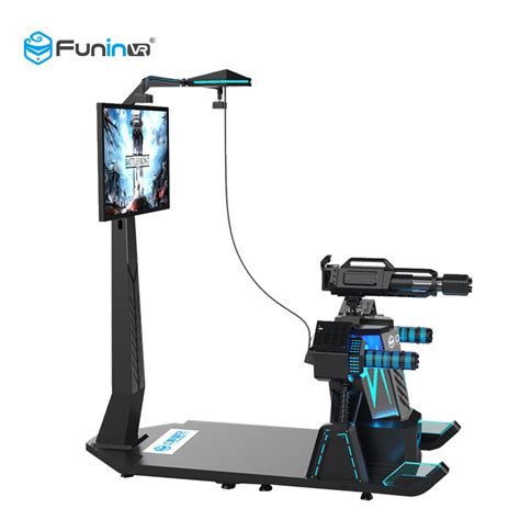 Funinvr Gun Shooting 9d Vr Game Virtual Reality 360 Degree Gatling Simulator China Vr Machine