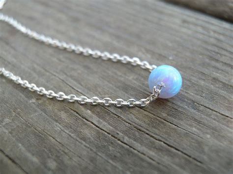Dainty Opal Necklace Delicate Layered Necklace Layering Etsy Opal