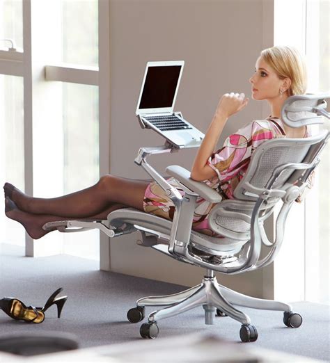 Any standard comfy chair for your sitting time, and a balance ball for your standing time. Dabaoli Ergonomic computer chair Mesh Chair Office Chair ...