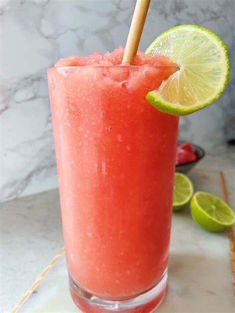 Watermelon Slushie Healthy And Easy The Hint Of Rosemary
