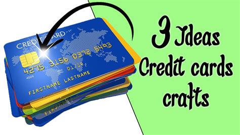 3 Crafts Credit Card Ecobrisa Diy Youtube
